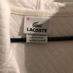 Lacoste Tops - Lacoste white sweatshirt Lacoste Tops - Lacoste white sweatshirt